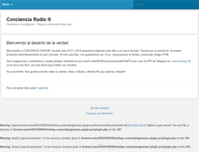 Tablet Screenshot of concienciaradio.com